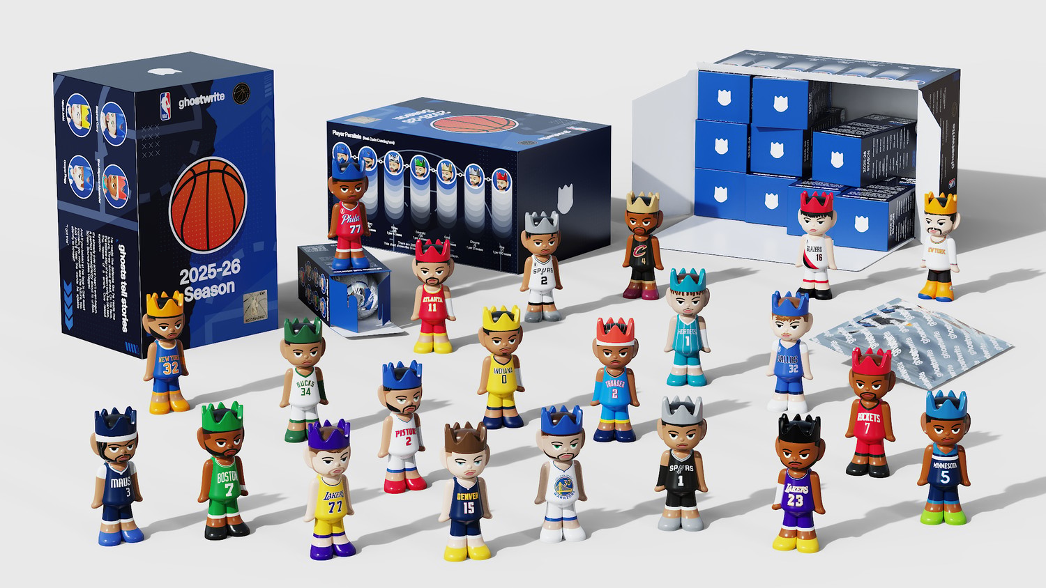 ghostwrite x NBA “2025-26 Season” Blind Box Case of 12, 100% (2026 ghostwrite x NBA “2025-26 Season” Blind Box Case of 12, 100% (2026