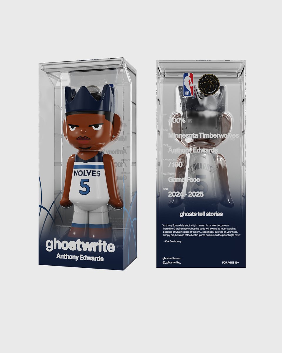 ghostwrite x NBA “Game Face (2025)” Set of 6, 400% - ghostwrite ghostwrite x NBA “Game Face (2025)” Set of 6, 400% - ghostwrite
